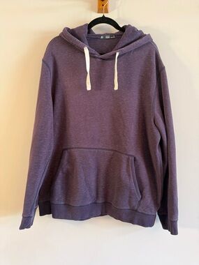 Members Mark Newport Hoodie XL Purple Oversized Pullover Sweatshirt Cozy